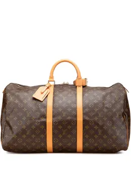 Louis Vuitton Pre-Owned: Коричневая дорожная сумка 