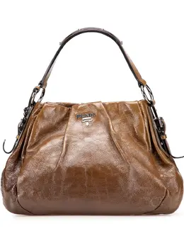 Prada Pre-Owned: Коричневая сумка-шоппер 