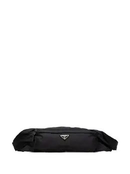 Prada Pre-Owned: Чёрная поясная сумка 