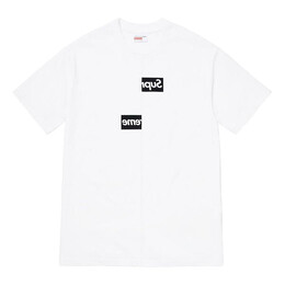 Supreme: Белая футболка  Box Logo