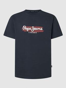 Pepe Jeans: Тёмная футболка 