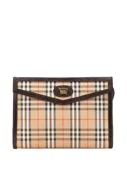 Burberry Pre-Owned: Коричневый клатч 