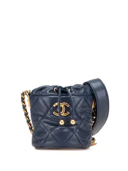 CHANEL Pre-Owned: Голубая сумка 