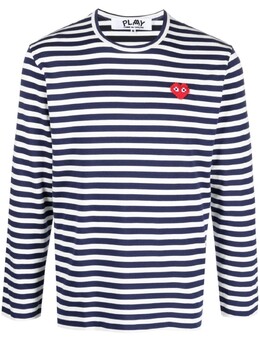 Comme Des Garçons Play: Футболка в полоску 