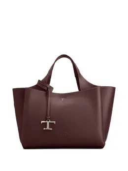 Tod's: Бордовая сумка-шоппер 