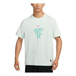 Nike: Зелёная футболка  Dri FIT