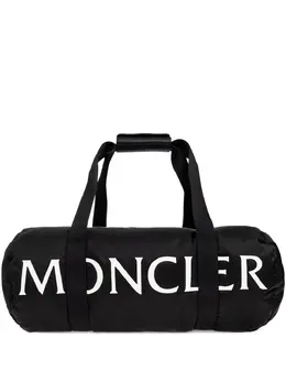 Moncler: Чёрная спортивная сумка 