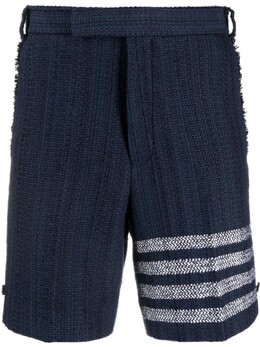 Thom Browne: Твидовые шорты  4-Bar
