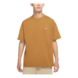 Nike: Футболка  Solo Swoosh цвета хаки