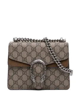 Gucci Pre-Owned: Серебристая сумка через плечо 