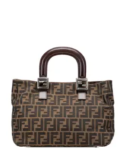 Fendi Pre-Owned: Коричневая сумка-шоппер 