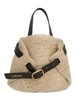 LOEWE: Бежевая сумка через плечо 