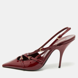 Miu Miu: Бордовые туфли 