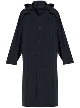Homme Plissé Issey Miyake: Пальто с капюшоном 