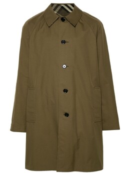 Burberry: Зелёный плащ 