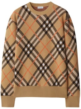 Burberry: Свитер в клетку 