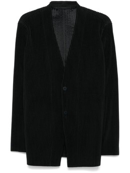Homme Plissé Issey Miyake: Чёрное пальто 