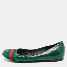 Gucci: Зелёные балетки  Web