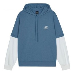 New Balance: Голубая толстовка 