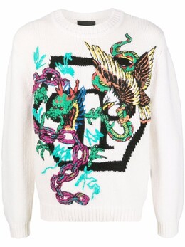 Philipp Plein: Белый свитер 