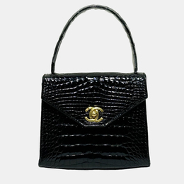 Chanel: Чёрная сумка на руку 