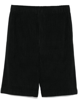 Homme Plissé Issey Miyake: Чёрные шорты 