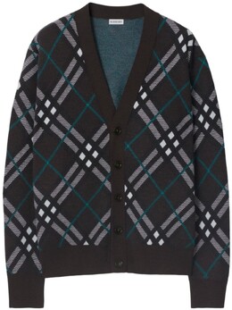 Burberry: Кардиган с v-образным вырезом 