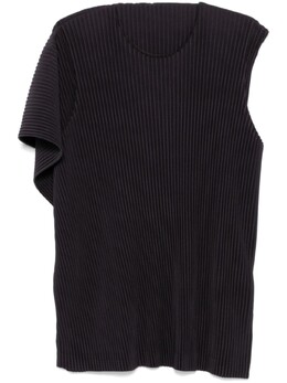Homme Plissé Issey Miyake: Серая футболка 