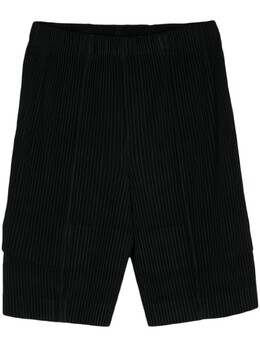 Homme Plissé Issey Miyake: Чёрные шорты 