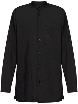 Homme Plissé Issey Miyake: Рубашка с воротником-хомутом 