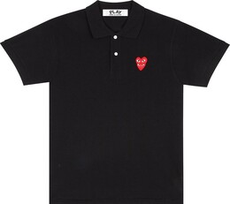 Comme Des Garçons Play: Чёрное поло 