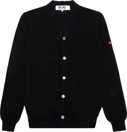 Comme Des Garçons Play: Чёрный кардиган  Heart