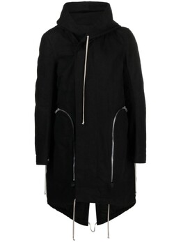 Rick Owens: Чёрный пуховик  Bauhaus