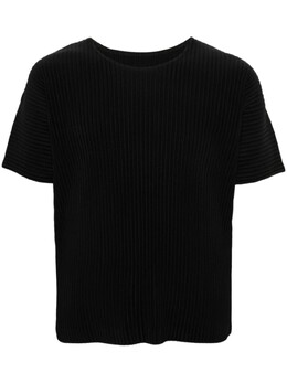 Homme Plissé Issey Miyake: Чёрная футболка 