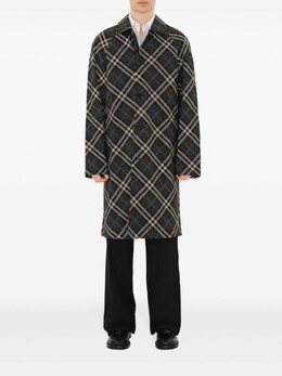 Burberry: Пальто в клетку 