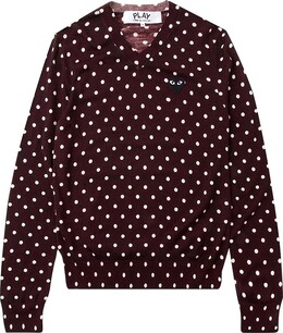 Comme Des Garçons Play: Свитер с v-образным вырезом 