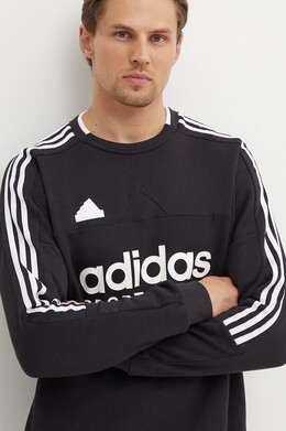 Adidas: Чёрная толстовка 
