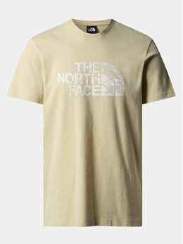 The North Face: Бежевая футболка 