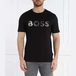 BOSS: Чёрная футболка 