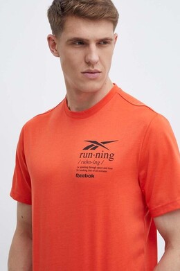 Reebok: Оранжевая футболка 