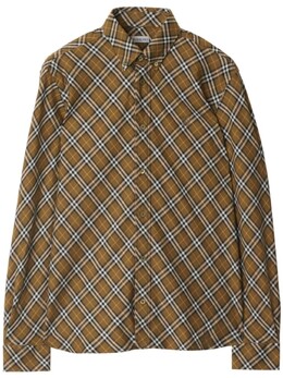 Burberry: Коричневая рубашка 