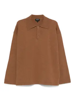 A.P.C.: Поло из шерсти 