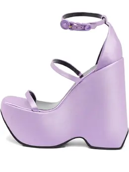Versace Pre-Owned: Фиолетовые сандалии 