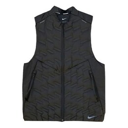 Nike: Чёрный жилет  Therma