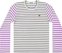 Comme Des Garçons Play: Двухцветная футболка  Heart