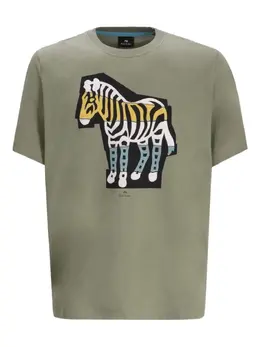 Paul Smith: Футболка  Zebra с принтом зебры