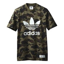 Adidas: Зелёная футболка  Adicolor
