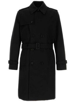 Burberry: Чёрное пальто 