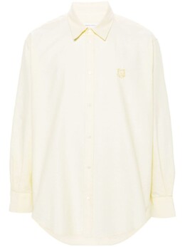 Maison Kitsuné: Рубашка с вышивкой 