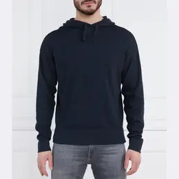 Armani Exchange: Синяя толстовка 